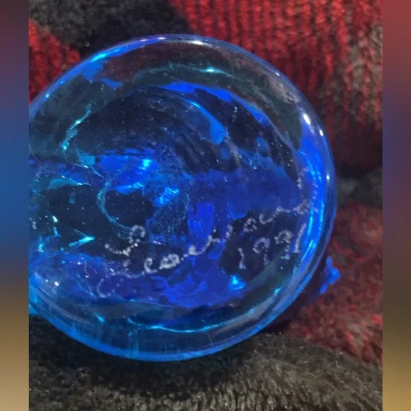 Vintage BlueBird of Happiness signed and dated 1991 by Leo Ward - Picture 2 of 3